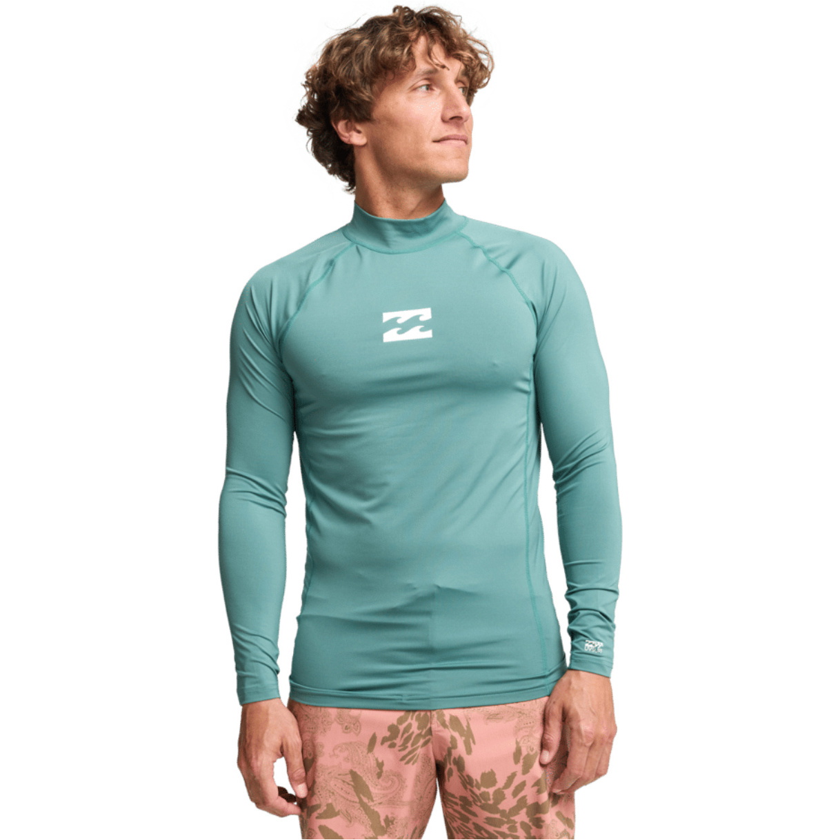 2026 Billabong Mens Waves All Day Long Sleeve Rash Vest EBYWR00102 - Sea Green